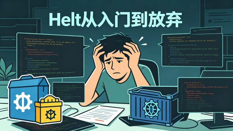 Helm包管理从入门到放弃，我经历了什么