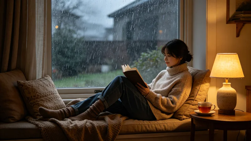 分享：下雨天，我喜欢待在家里看书