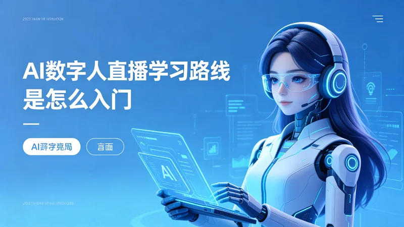 AI数字人直播学习路线：我是怎么入门的