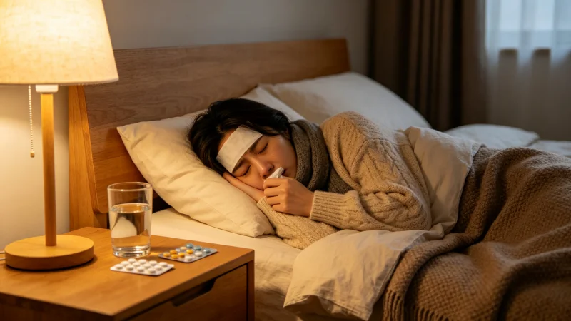 感冒发烧一个人在家，我学会了照顾自己